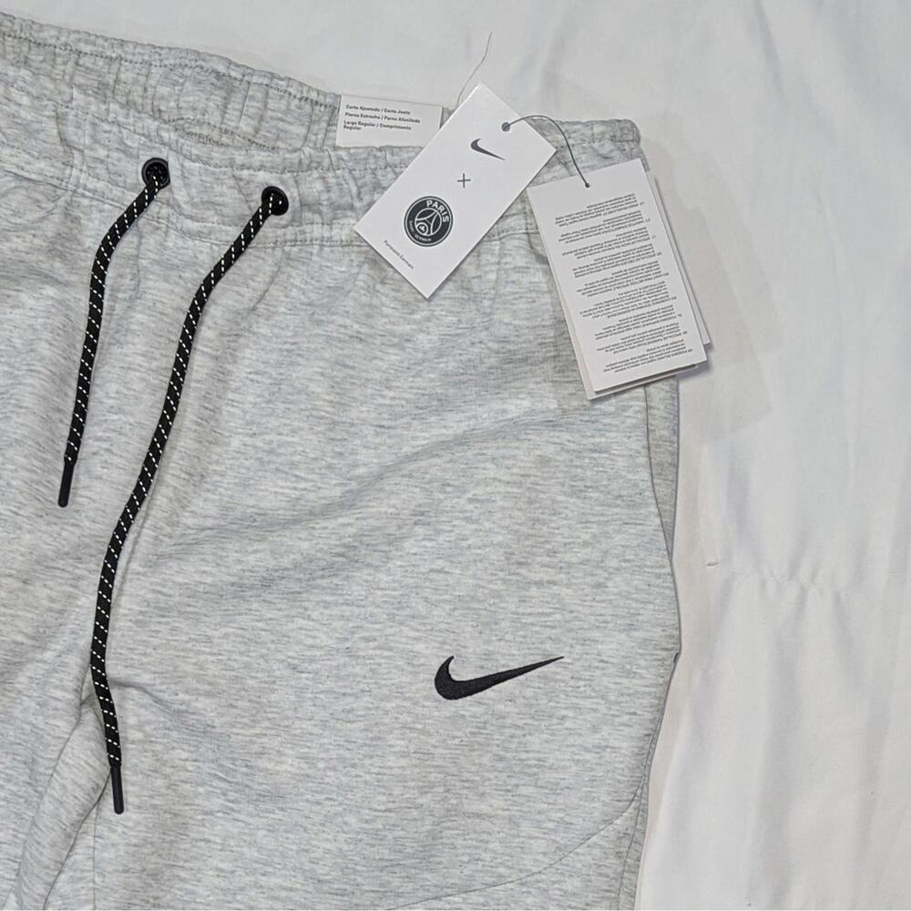 NIKE x PSG Paris Saint-Germain Joggers Sweatpants Gray Men’s XL NWT Zip Pocket - Picture 3 of 7